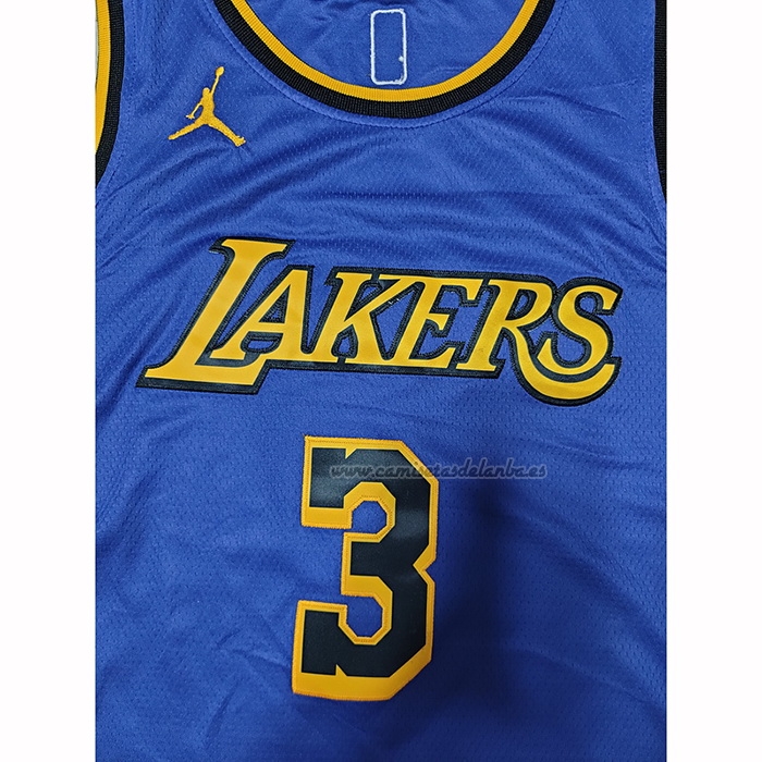 Camiseta Los Angeles Lakers Anthony Davis NO 3 Statement 2022-23 Violeta
